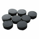 Plastic Round Caps Tubing Tube Insert Covers 38mm Dia 8 Pcs Black T1U7