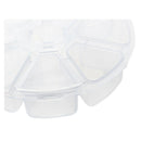 8 Slots Storage Box Case Organizer Display Jewelry Bead Cosmetic Clear RoundW8P4