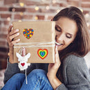 500pcs Heart Shape Valentine's Day Stickers Party Gift Seal Labels StickersB Ew