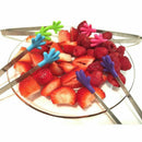Set of 4 mini silicone and stainless steel multifunctional kitchen tongs fo V5H9