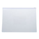 White Clear Size A5 Paper Slider Zip Closure Folders Files Bags 20 Pcs