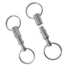 2pcs Outdoor Camping Backpack Carabiners Double Key Ring Hanging Padlocks