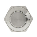 12V DC Chrome Metal Momentary Reset Push Button Switch Car Boat 16mm SPST