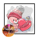 DIY Full Round Diamond Painting Cute Animal Picture Rhinestone Kits (LG992)