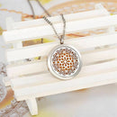 Personalized Engraved Aromatherapy Diffuser Necklace Esstenial Oil Pendant  U6J9