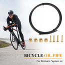 Bicycle Hydraulic Disc Brake Oil Tube Bike Brake Pipe for Shimano (Black)
