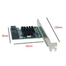 4 Port 6G PCI-E to SATA3.0 Expansion Miner Adapter Card SSD IPFS Controller Card