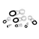 7Pcs Fishing Rod Guides Set Tackle Tip Repair Kit Box DIY Ring Mixed 7 Sizes