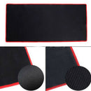 Black Anti-Slip Laptop Computer Gaming Mouse Pad Keyboard Mat with Red-dege