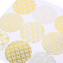 90 round bronzing seal stickers transparent pattern series baking stickerOZ