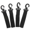 4PCs Kayak Clip Black Paddle Buckle Mounting Webbing Parts Holder Fixed Be-OZ