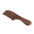 Handmade Sandalwood Close Tooth Hair Comb, Natural Wooden Comb for Smooth