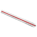 Plastic Red Yellow Green Triangular Scale Ruler 1:100 1:200 1:250 1:300 1:4