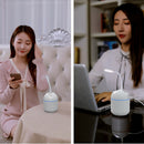 2 Modes Mist Spraying Air Humidifier Aroma Essential Oil Diffuser (White) A