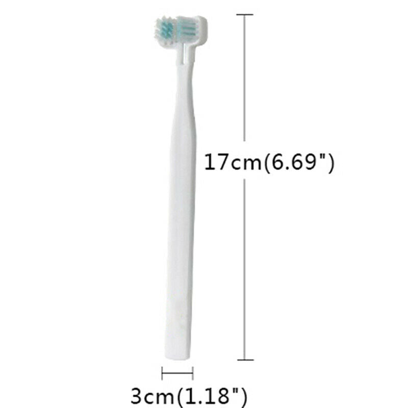 Double Heads Teeth Brushing Breath Freshener Oral Care for Dog Cat KittenFT