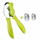 1X(Manual Can Opener Stainless Steel And Durable Sharp Edge Metal Blades He