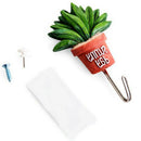 5Pcs Cactus Plant Pot Wall Housekeeper Hooks For Hanging Door Hanger S Vint F5A3