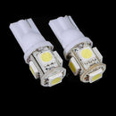 10X New White T10 5050 W5W 5 SMD 194 168 LED Car Side Wedge Tail Light Lamp Bulb