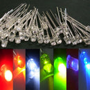 100PCS 3mm Slow RGB Rainbow MultiColor LED Light Lights Lamp Bulb New Free