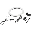 LED Ring Light, Dimmable Adjustable 3 Lights Color 10 Inch with Phone Stand