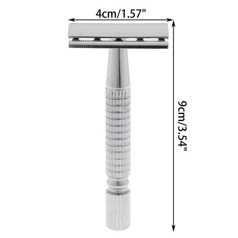 Men Shaver Steel Handle Razor Razor Shaver Double Edges Manual Shaver With B Gw