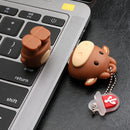 128MB Rabbit Shape Flash Drive, Chinese Zodiac Animal Cute Cow USB 2.0 Thumb