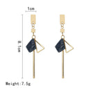 Earrings Fashion Jewelry Simple Temperament Geometric Drop Earrings Hollow