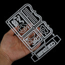 Celebration gift box Metal Cutting Dies for DIY Scrapbooking Album Cards De FT