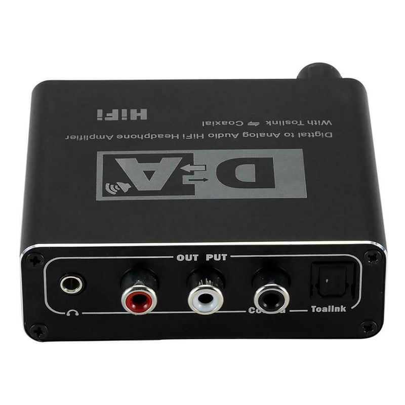 Optical Coaxial Digital to Analog Audio HiFi Headphone Converter Amplifier