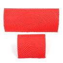 2pcs Rubber Red Wood Grain Graining Pattern Wall Paint DIY Painting Tool