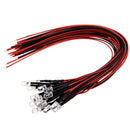 20 X 5mm Blue LED Lamp Light Set Pre Wired 12V DC 25cm D2L2