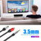 3.5mm Male to 2RCA Female Stereo AUX Audio Cable Y Adapter for Tablet PC #gib
