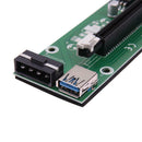 USB 3.0 PCI-E Express 1x to 16x Extender Riser Card Adapter