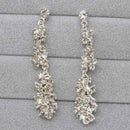 Women Rhinestone Crystal Collar Necklace Earrings Wedding Party Jewelry Set OZ