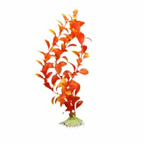 Orange Artificial Water Plants for Fish Tank Plastic Decoration Ornament