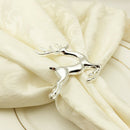 6PCS Napkin Rings in Elk Deer Shape Decorative Table Napkin Rings for Chris