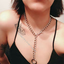 Punk GotLJic Rock Round Metal CLJain CLJoker Collar Necklace Pendants LJ