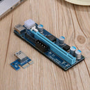 PCI-E 1x to 16x Mining Enhanced Extender Riser Adapter with 4/6/15Pin Port