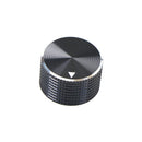 Dia Black Aluminum Rotary Control Potentiometer Knob 25mm x 15.5mm ME