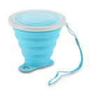 270Ml Silicone Folding Cup Outdoor Coffee Cup Retractable Travel Cup With L P5M6