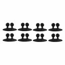 8Pcs Car Interior Clip Earphone Cable Clip Arrangement Panel Clamp(Black)