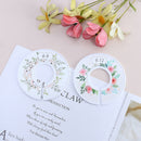 6Pcs Flower Round Child Clothes Size Dividers Plastic Ring Size Label Suppl Kw