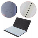 Leather Business Cards Holder Case Organizer 240Name Credit Cards ID Book K N8H0
