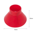 Cone Shaped Magic Car Windows Snow Remover Shovel Ice Scraper (7.5cm Red)