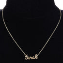 Unisex Customized Custom Name Collar Chain Nameplate Pendant Necklace/Sarah