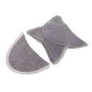 Pack of 5 Pairs Detachable Shoulder Pad Sew-In Gray Cotton Garment Shoulder