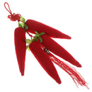 Car Pendant Bamboo Charcoal Air Purifying Bag Chinese Knot Red Pepper Decor FT