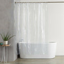 180Cmx180Cm Plastic Peva Waterproof Shower Curtain Transparent White Clear