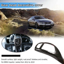 Look ABS Gear Shift Knob Cover Carbon Fiber Trim for BMW X3 X4 X5 X6 Sport Style
