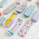 1PC Portable Mini Floral Metal Storage Box Slide Jewelry Organizer Container Ew